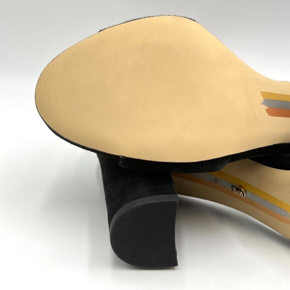 Sam Edelman Womens Size 9 Robyn Black Suede Leather Heels Sandals Shoes - Picture 10 of 14